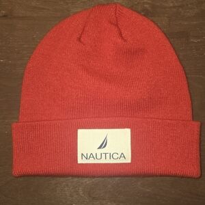 Nautica Bold Red Acrylic Hat